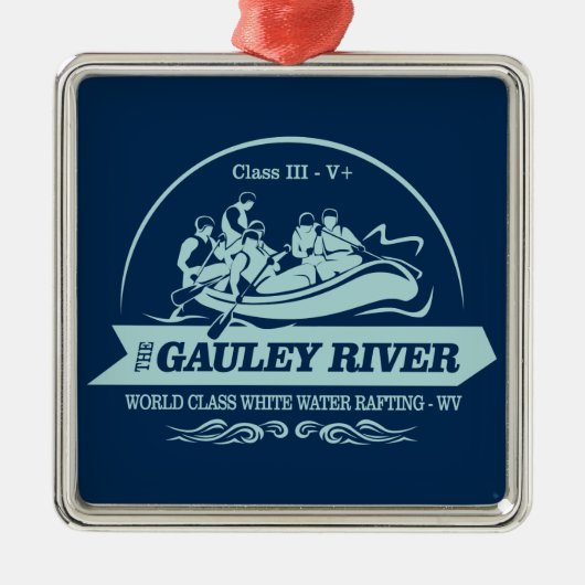 Gauley River (Rafting2) Ornament Aus Metall (Vorne)