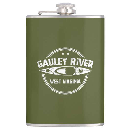 Gauley River, West Virginia Flachmann (Vorderseite)