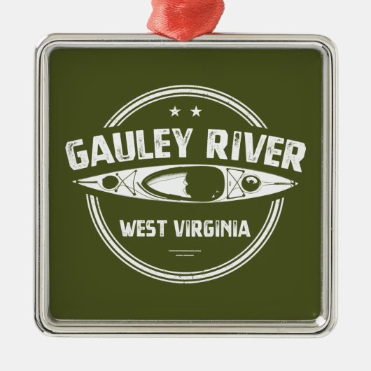 Gauley River, West Virginia Ornament Aus Metall (Vorne)