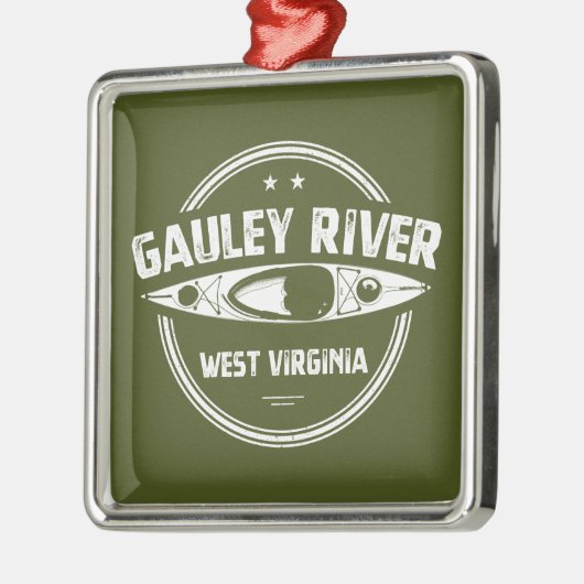 Gauley River, West Virginia Ornament Aus Metall (Links)