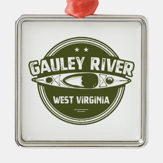 Gauley River, West Virginia Ornament Aus Metall (Vorne)