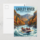 Gauley River West Virginia Postkarte (Vorne/Hinten)
