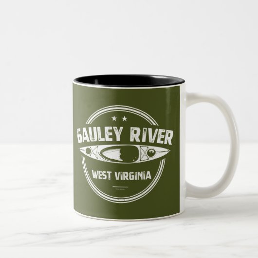 Gauley River, West Virginia Zweifarbige Tasse (Rechts)