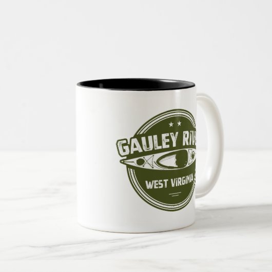 Gauley River, West Virginia Zweifarbige Tasse (VorderseiteRechts)
