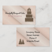 Gaumen entworfene Kuchen Visitenkarte (Vorne/Hinten)