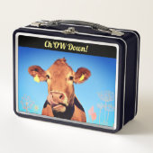 Gaumenfreuden Metall Brotdose (Vorderseite)