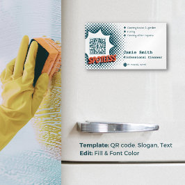 Gaumenlose Eindrücke: Berufliche Hausreinigung Magnetische Visitenkarte