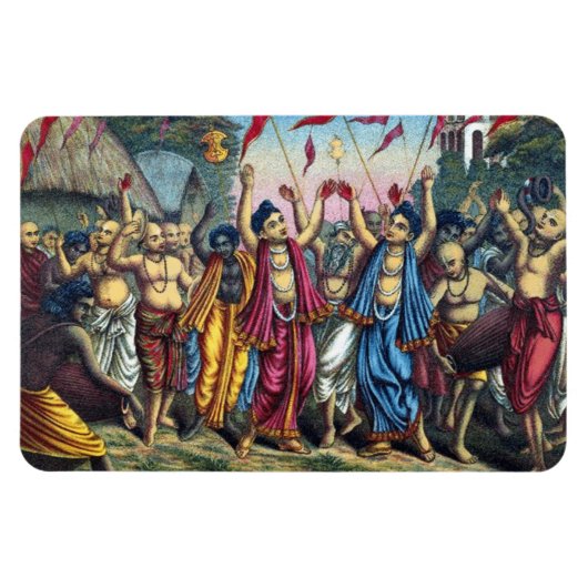 Gaur Nitai Harinama Sankirtana Magnet (Horizontal)
