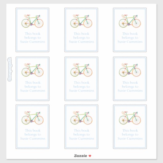 Gaurdian Bike mit blauem Buchzeichen Aufkleber (Blatt)