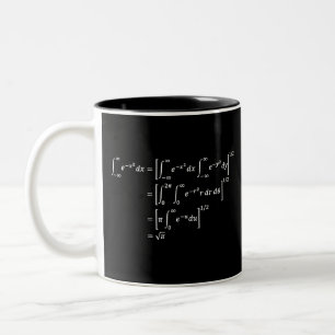 Gauß-Integralrechnung, Mathematik und Wissenschaft Zweifarbige Tasse