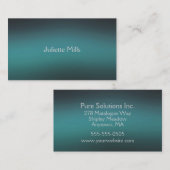 Gaussian Türkquoise Visitenkarte (Vorne/Hinten)