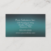 Gaussian Türkquoise Visitenkarte (Rückseite)