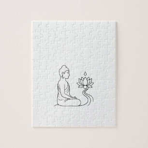 Gautam Buddh Dhamma Meditationspuzzle   Friedlich  Puzzle