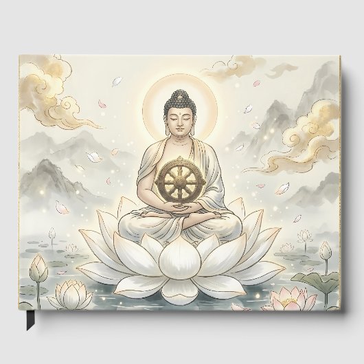 Gautam Buddh Meditation Art Gästebuch - Friedlich (Vorderseite)
