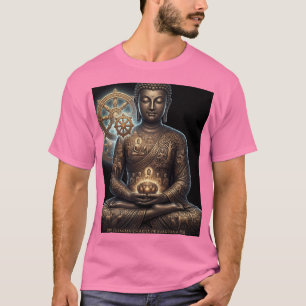 Gautam Buddh Meditative Art T-Shirt Dhamma-Erbe