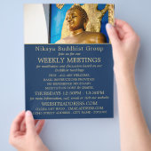 Gautama Buddha, Buddhistische Gruppenwerbung Flyer (Hand)