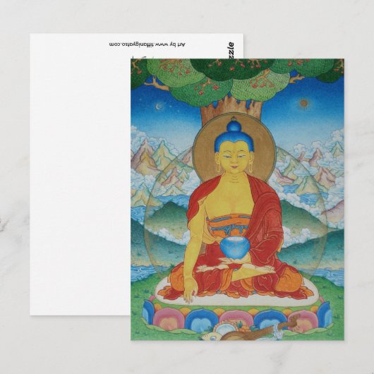 Gautama Buddha Postkarte (Vorne/Hinten)