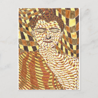 gautama Buddha psychedelic Postkarte