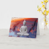Gautama Siddhartha Buddha Karte (Gelbe Blume)