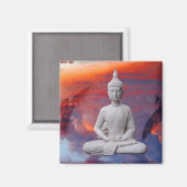 Gautama Siddhartha Buddha Magnet (Vorderseite/Rückseite)