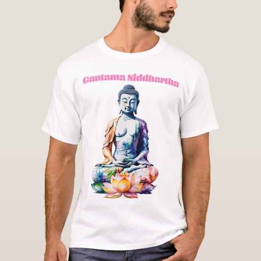 Gautama Siddhartha Statue T-Shirt (Vorderseite)