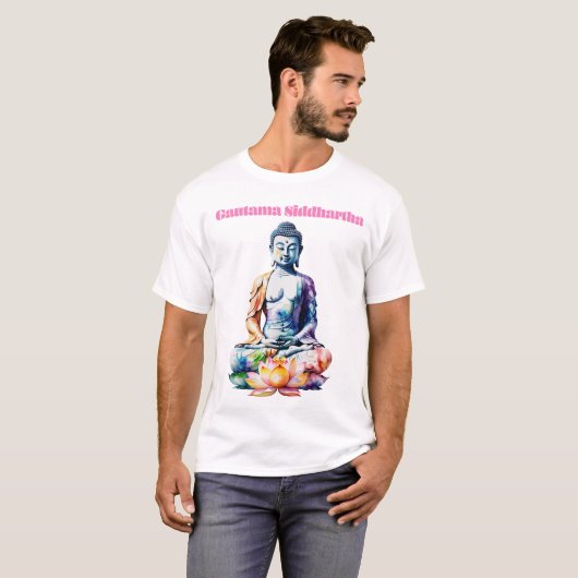 Gautama Siddhartha Statue T-Shirt (Vorne ganz)