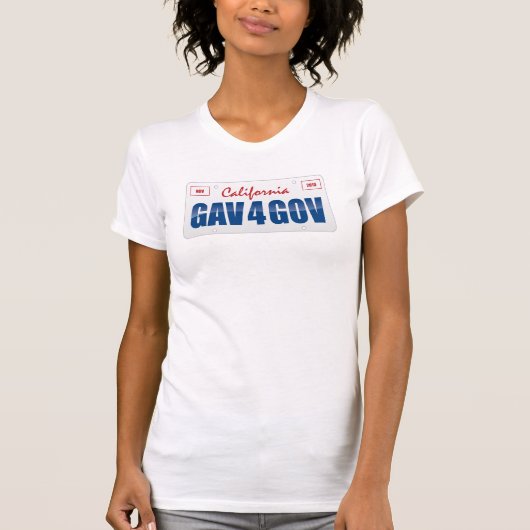 Gav 4 reg. Kfz-Kennzeichen T-Shirt (Vorderseite)