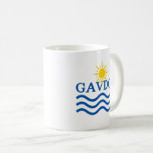 GAVDOS Griechenland, Sun Waves Kaffeetasse (VorderseiteRechts)