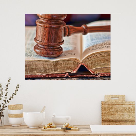 Gavel Bible Poster (Küche)