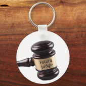 Gavel Design für angehende Richter und Anwälte Schlüsselanhänger (Vorderseite)