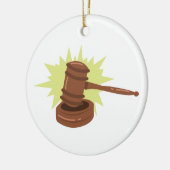 Gavel Keramik Ornament (Links)