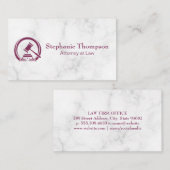 Gavel Logo | Recht und Ordnung Terminkarte (Vorne/Hinten)