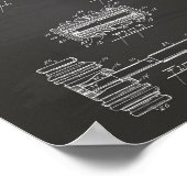 Gavel of Justice 1956 Patent Art - Chalkboard Poster (Ecke)