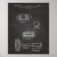 Gavel of Justice 1956 Patent Art - Chalkboard