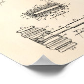 Gavel of Justice 1956 Patent Art - Old Peper Poster (Ecke)