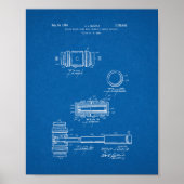 Gavel Patent - Blueprint Poster (Vorne)