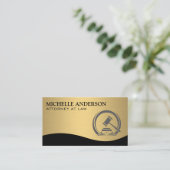 Gavel | Recht und Ordnung | Justiz Visitenkarte (Stehend Vorderseite)