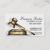 Gavel Rechtsanwyer Rechtsanwaltskanzlei Business C Visitenkarte (Vorderseite)