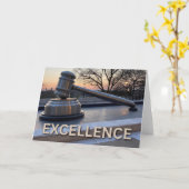 Gavel Statue - Exzellenz Karte (Gelbe Blume)