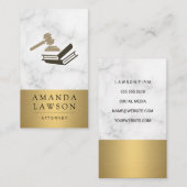 Gavel und Bücher Terminkarte (Vorne/Hinten)