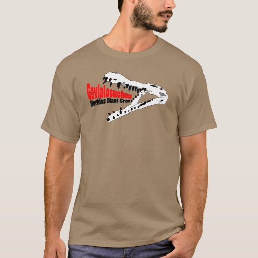 Gavialosuchus: Floridas riesiger Croc-T - Shirt (Vorderseite)