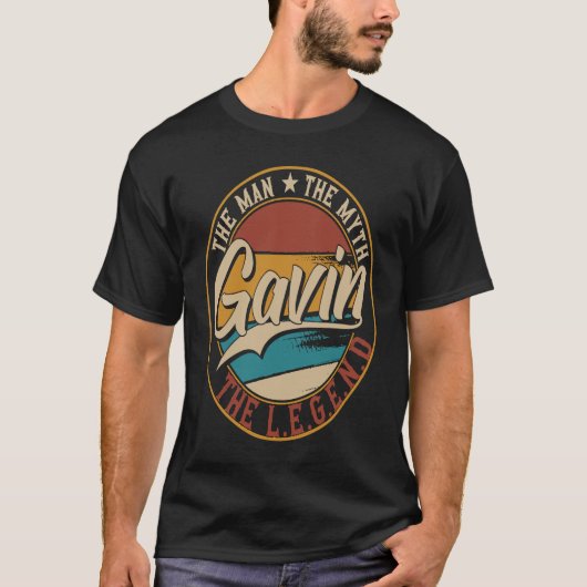 Gavin Der Mann der Mythos der Legende T-Shirt (Vorderseite)