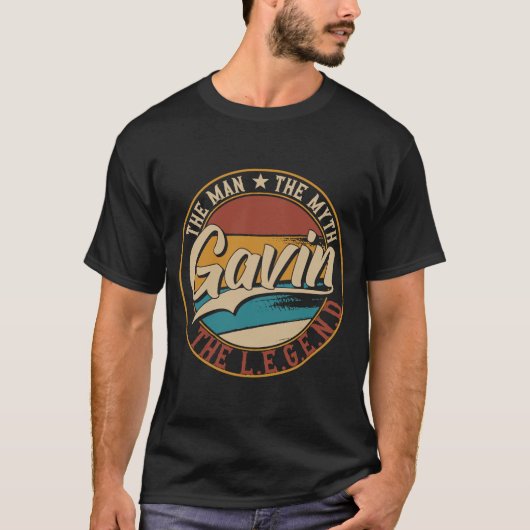 Gavin Der Mann der Mythos der Legende T-Shirt (Vorderseite)