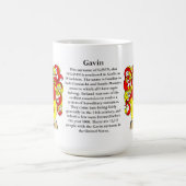 Gavin-Familien-Wappen Kaffeetasse (Mittel)
