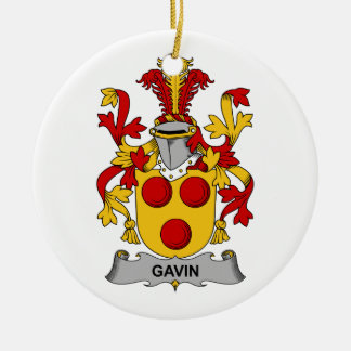 Gavin-Familienwappen Keramik Ornament