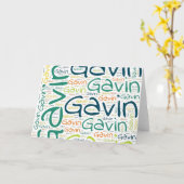 Gavin Karte (Gelbe Blume)