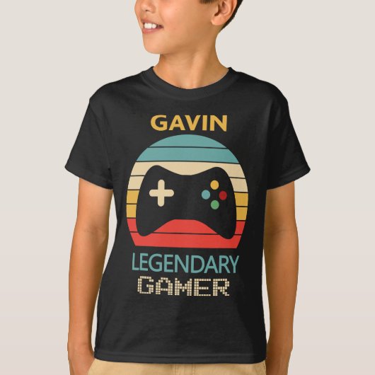 Gavin Name Gift - Personalisierter Legendärer Game T-Shirt (Vorderseite)