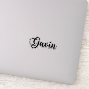 Gavin Name - Handgeschriebene Kalligrafie Aufkleber
