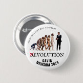 Gavin Newsom 2024 Button (Vorne & Hinten)