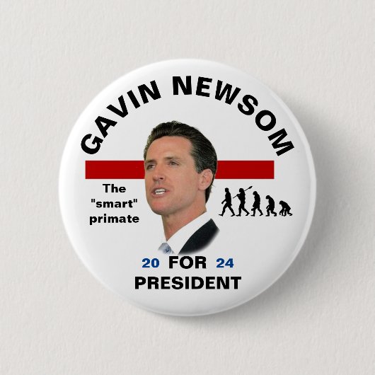 Gavin Newsom 2024 Button (Vorderseite)